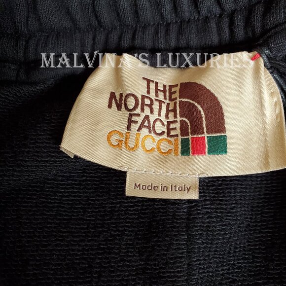 GUCCI PANTS MENS JOGGING THE NORTH FACE x TRACK TROUSERS WEB DETAIL sz L - Picture 9 of 15